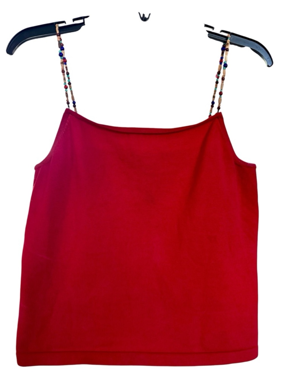 Gorgeous Vintage Ralph Lauren Beaded-Strap Red Women’s Cami Top